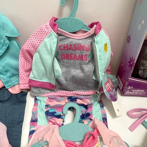 6 New on Hangers My Life Doll Clothes or all 18" Dolls Lot C - Picture 6 of 8